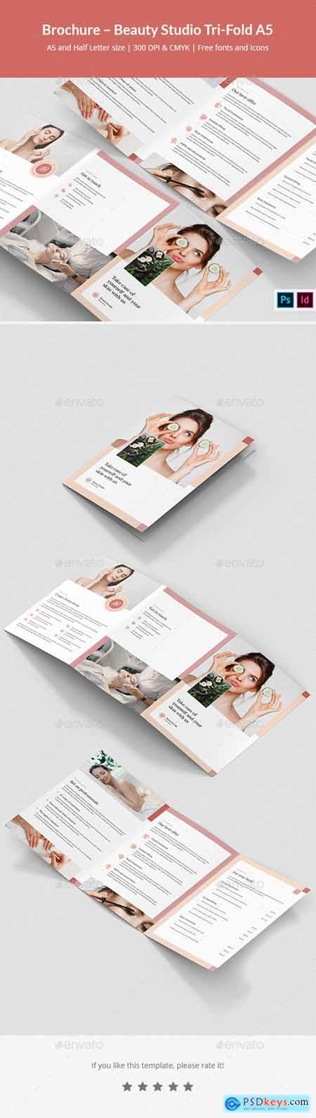 Brochure  Beauty Studio Tri-Fold A5 30890660