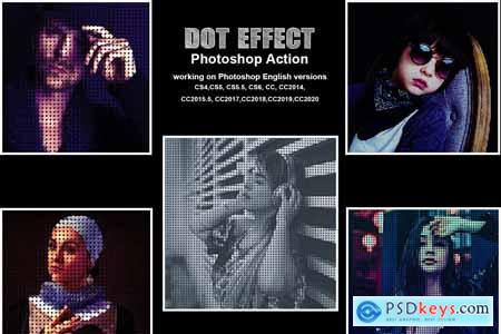 Dot Effect Photoshop Action 5417408