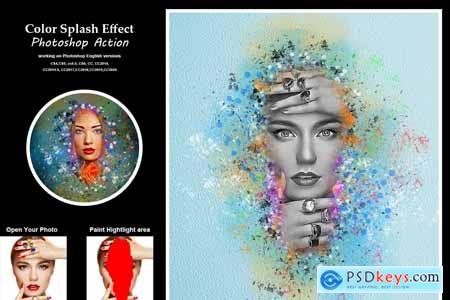 Color Splash Effect Photoshop Action 5417413
