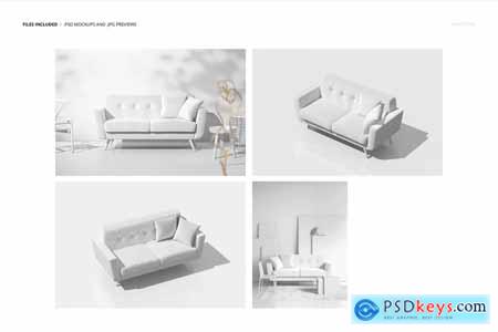 Modern Sofa Mockup Set (29FFv.10) 5319831