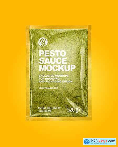Pesto Sauce Package Mockup 76777
