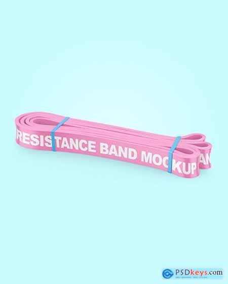 Glossy Resistance Band Mockup 76601