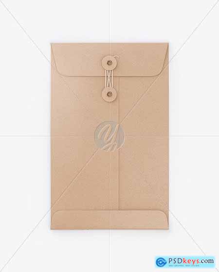 Kraft Paper Envelope With String Mockup 76493