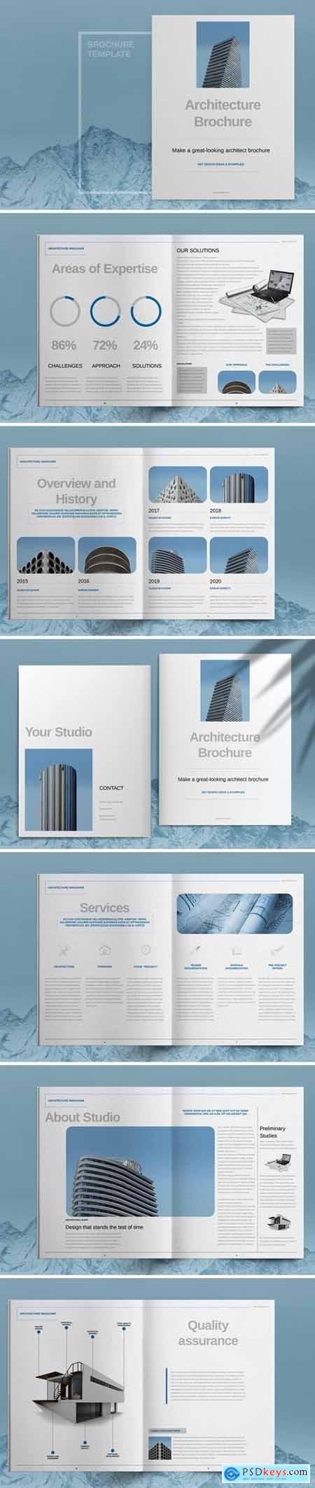 Blue Architecture Brochure Template