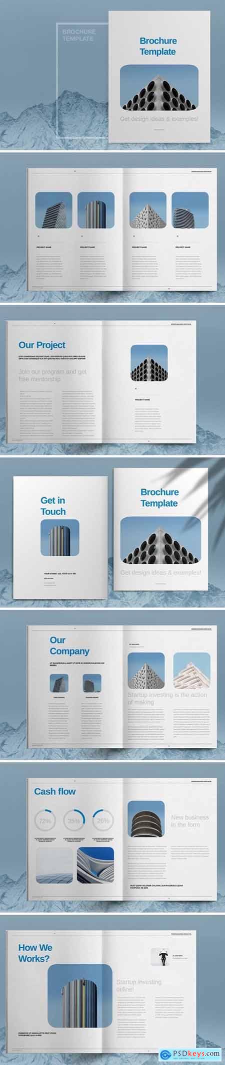 Blue Business Brochure Layout