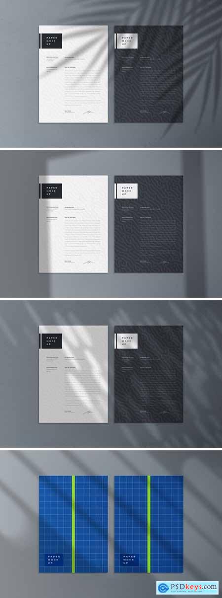 Flyer and Letter Mockup PSD Template