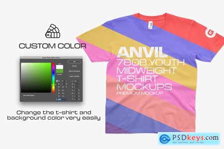 Download Creativemarket Anvil 780b Youth T Shirt Mockups 5955972