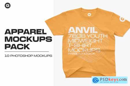 Anvil 780B Youth T-Shirt Mockups 5955972
