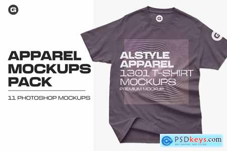 Alstyle Apparel 1301 T-Shirt Mockups 5933439
