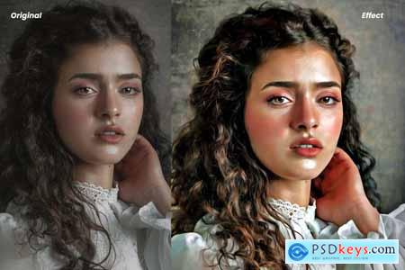 Oil Painting Photoshop Action V-2 5901162
