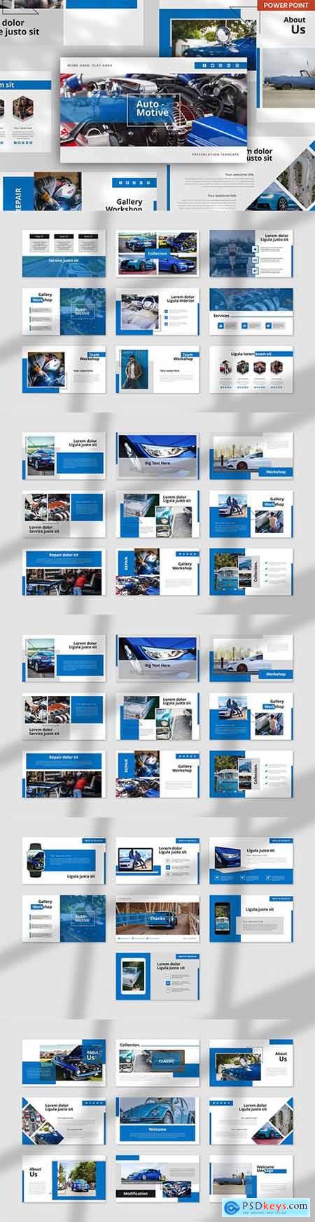 Autocar Automotive - PowerPoint, Keynote and Google Slides Template