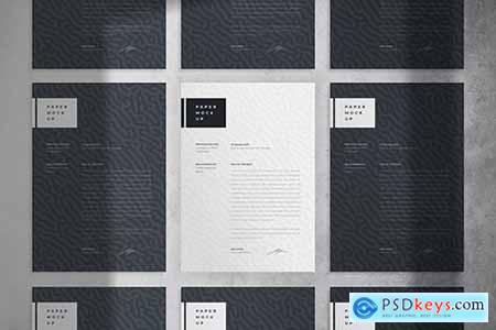 Flyer and Letter A4 Paper Mockup PSD Template