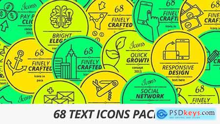 68 Text Icons 10132199