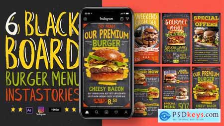 Blackboard Burger Menu Instagram Stories 31135966