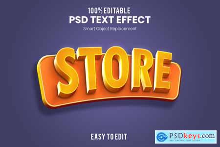 3D Text Effect PSD