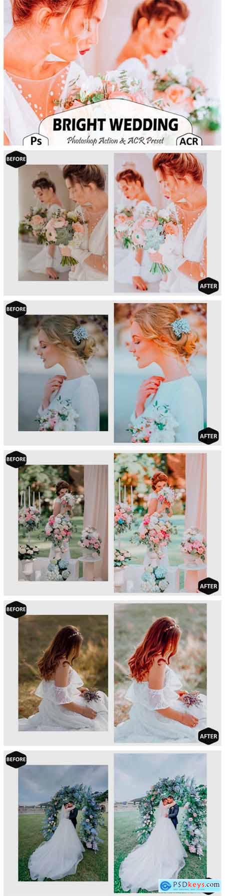 10 Bright Wedding Photoshop Actions 8616148