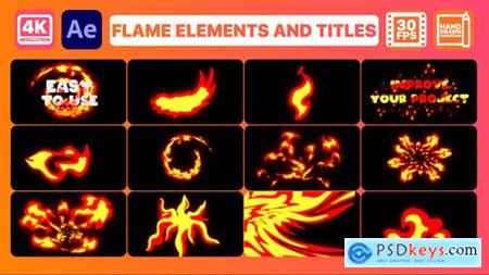 Flame Elements And Titles - After Effects 31189603