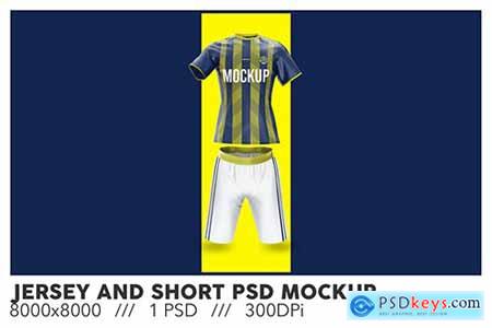 Jersey and Short PSD Mockup