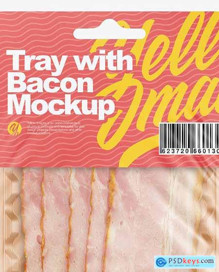 Tray With Bacon Mockup 76886