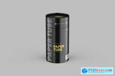Closed Paper Tube Mockup 80x160mm 5841136