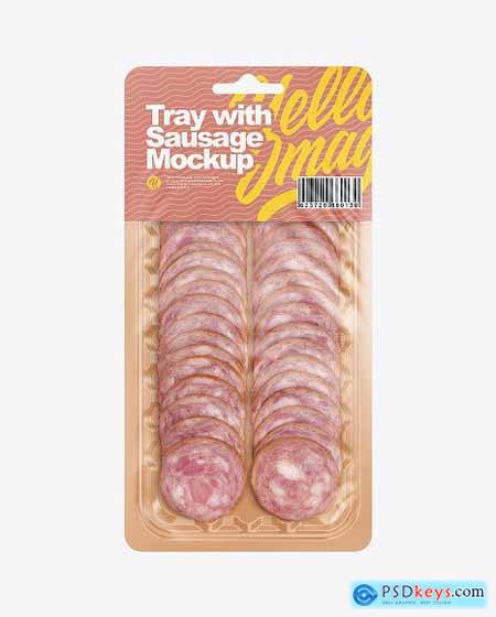 Tray With Sausage Mockup 76885