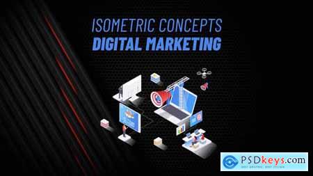 Digital Marketing - Isometric Concept 31223548