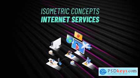 Internet Services - Isometric Concept 31223559