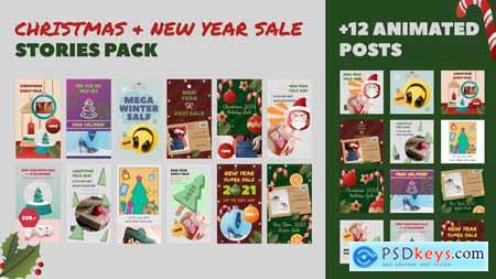 Christmas and New Year Sale Stories Pack 29606734