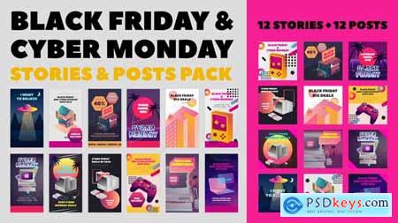 Black Friday and Cyber Monday Stories Pack 29331807