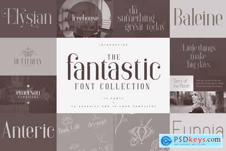 Fantastic Collection - fonts & logos 5914443