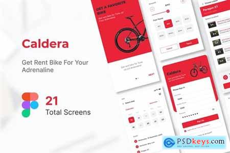 Caldera - Mountain Bike Rental Mobile App UI kit