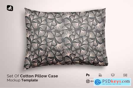 Set Of Cotton Pillow Case Mockup 5256263