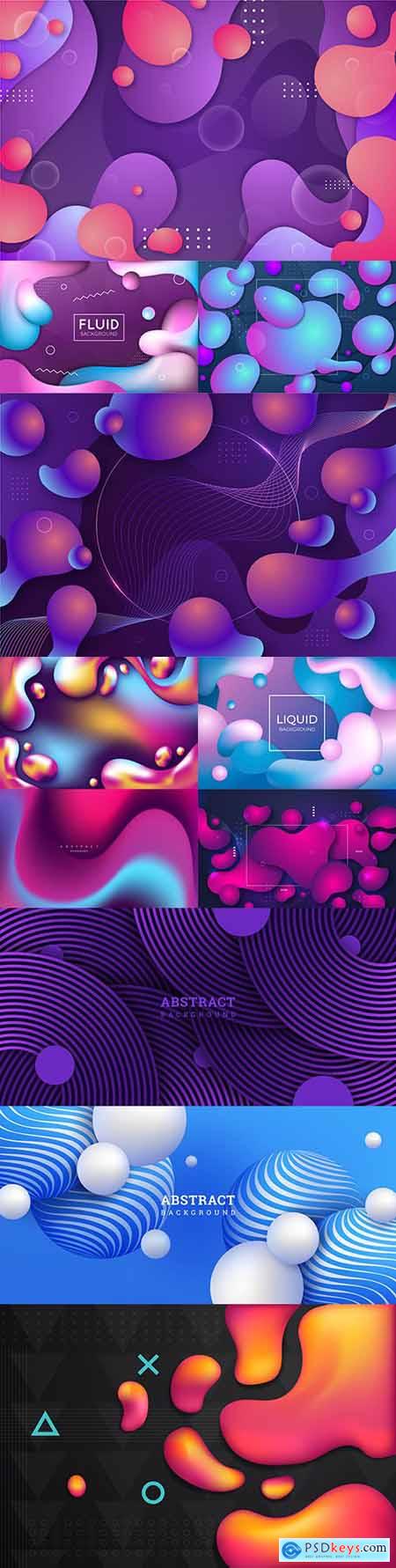 Modern gradient abstract artistic background design