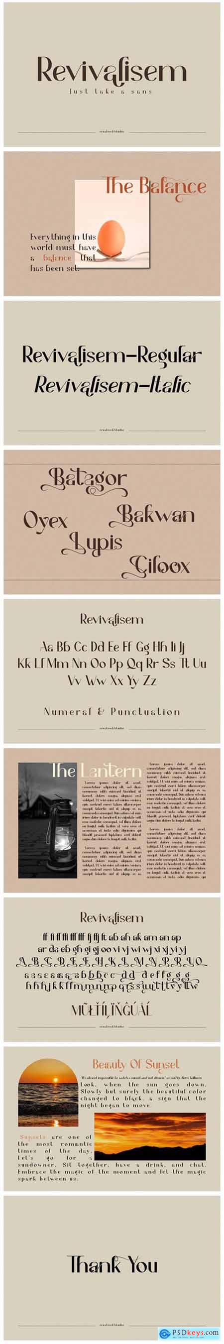 Revivalisem Font