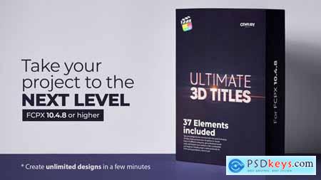 Ultimate 3D Titles for FCPX 31272557