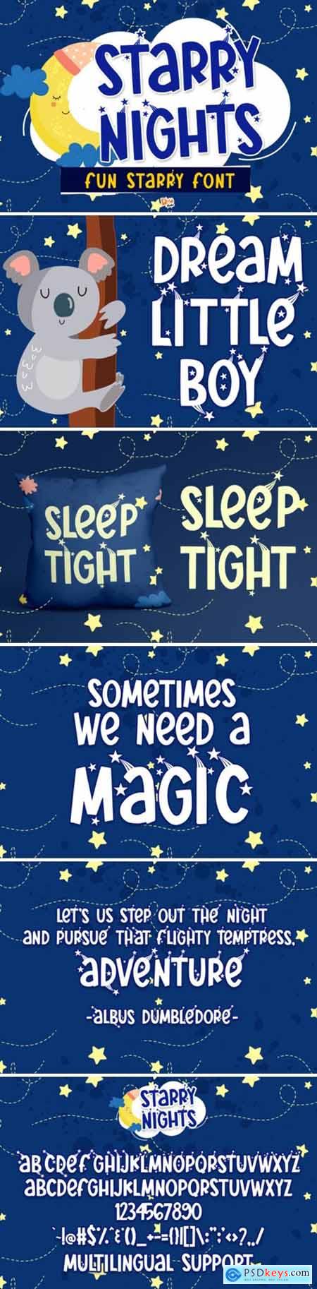 Starry Nights Font