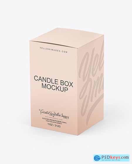 Paper Box W- Matte Candle Mockup 77130
