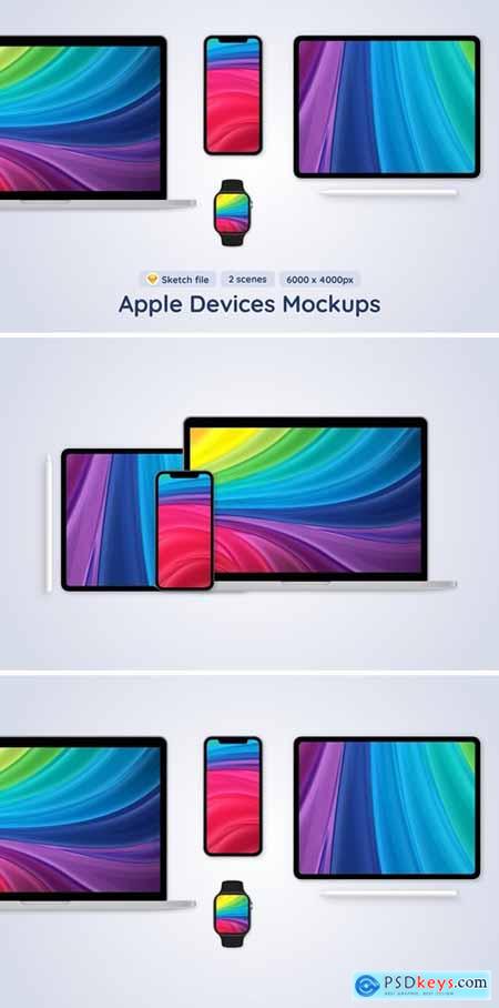 Apple Mobile Devices - 2 Sketch Mockups