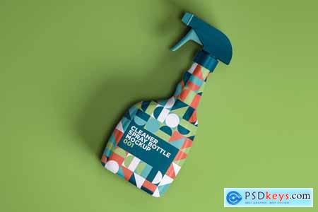 Cleaner Spray Bottle Mockup 001