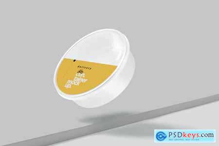 Disposable Round Container Mockups