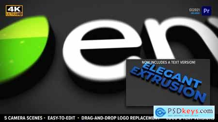Elegant Extrusion 3D Logo Drag-and-drop MOGRT for Premiere 31347117