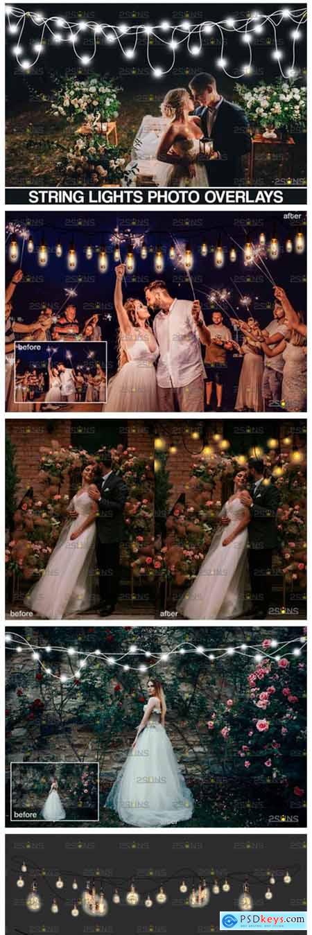 String Fairy Lights Overlay & Wedding 8555009