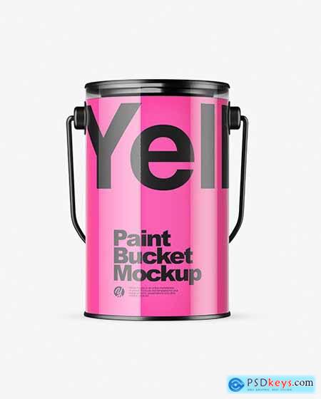 Clear Paint Bucket Mockup 79020