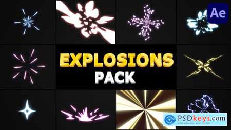 Cartoon Explosions Pack - After Effects 31474493