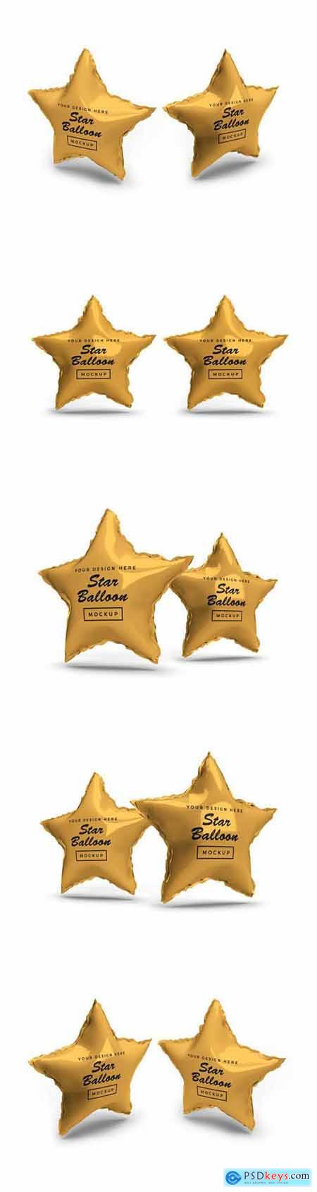 Download Star Foil Balloon 3d Mockup Free Download Photoshop Vector Stock Image Via Torrent Zippyshare From Psdkeys Com