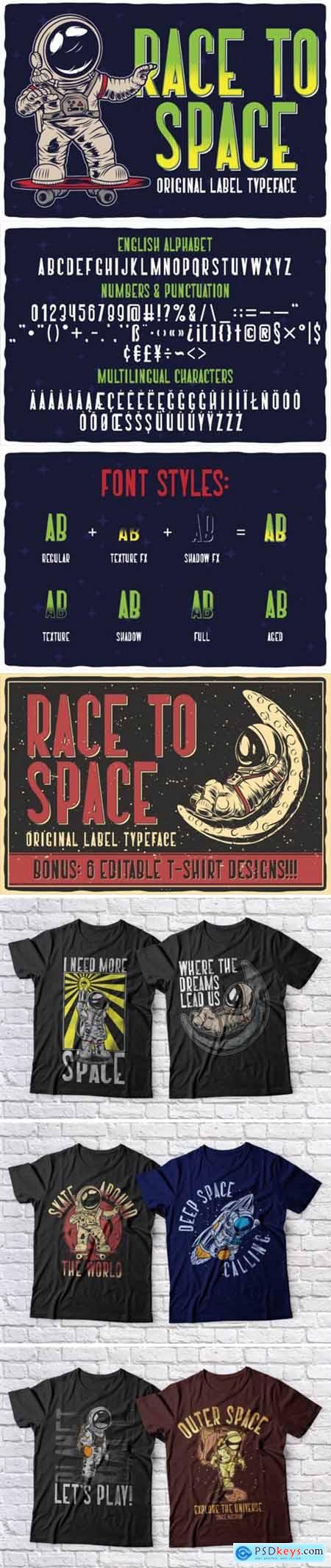 Race to Space Font
