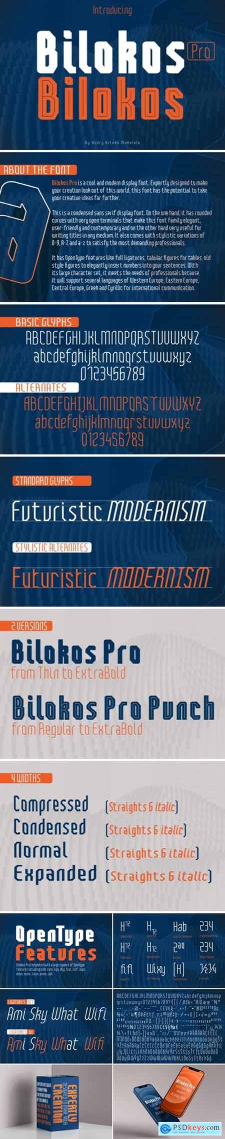 Bilokos Pro Condensed Font