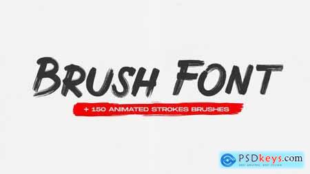 Brush Animated Font 31366550