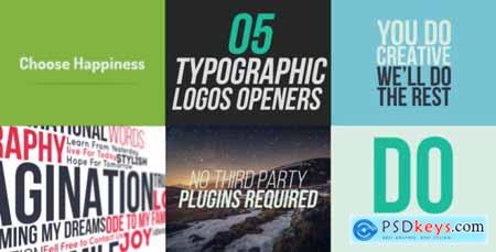 5 Typographic Logos Openers 10766094