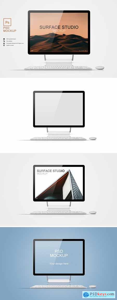 Microsoft Surface Studio Mockup